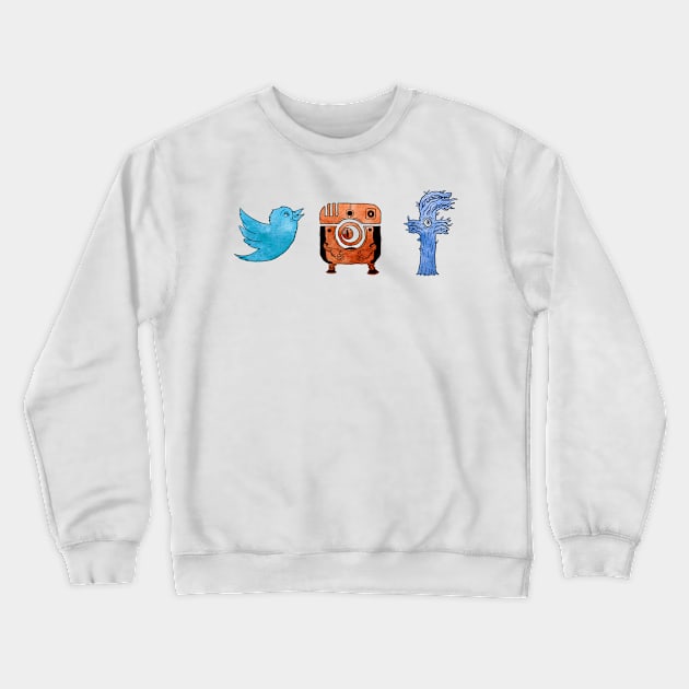 Antisocial Crewneck Sweatshirt by Gregery James Miller